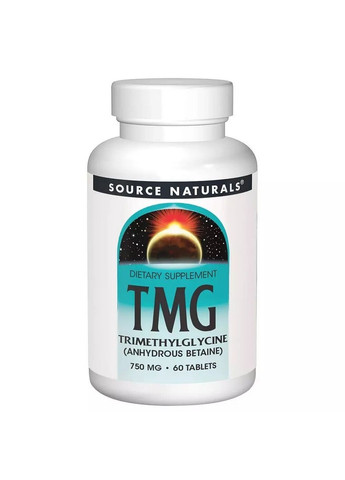 Натуральная добавка TMG 750 mg, 60 таблеток Source Naturals (293480324)