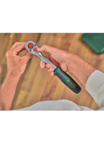 Ключ трещотка 1/2" храповик 72 зубца металлический Bosch (393487870)