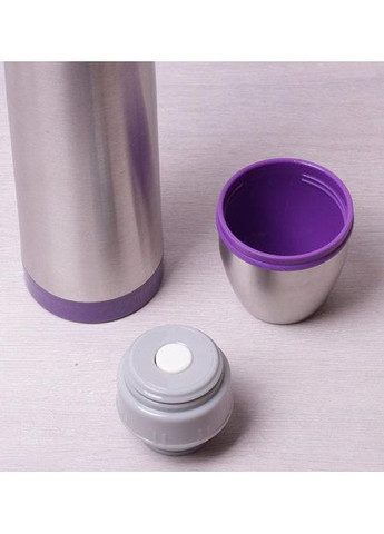 Термос 1000мл із нержавіючої сталі спортивний термос для води та чаю з пластиковими накладками Kamille (368988398)