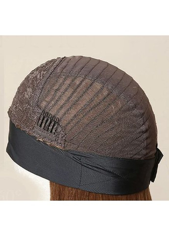 Перука афро пшеничний блонд, світло русява хвиляста із пов'язкою на сітці No Brand (355802197)