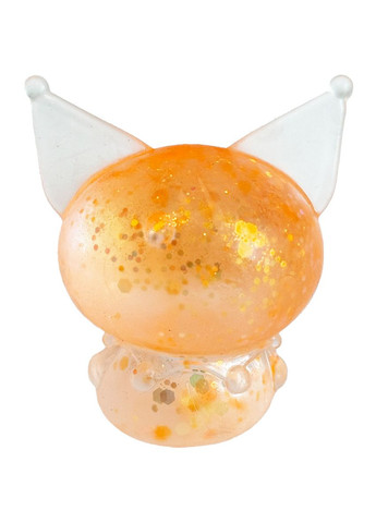 Игрушка-антистресс-квиши для сжатия жвачка-тянучка Куроми Аниме с блестками Оранжевая 8 см No Brand (366303856)