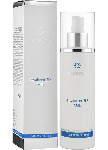 Ультраувлажняющее молочко для демакияжа с тремя видами гиалуроновой кислоты Hyaluron 3D Milk 200ml (123391-15269) Clarena (368649552)
