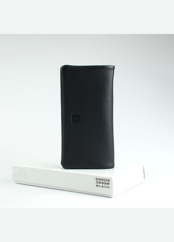 Черный женский кожаный классический кошелек портмоне на магнитах No Brand (305834003)