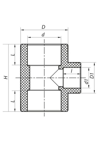 Трійник редукційний 110x50x110 PPR K0227.PRO (KP2592) KOER (315442126)