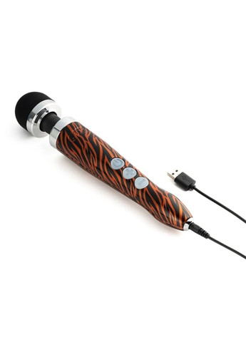 Массажер-микрофон Die Cast 3R Wand Vibrator Tiger, тигровый Doxy (289783543)