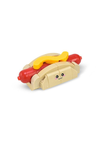 Детский конструктор "Western fast food: Hot Dog Bun" 1024A-2, пластик, 75 деталей No Brand (388537488)