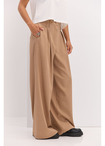 Женские брюки-палаццо со складками черные Arjen (361056783)