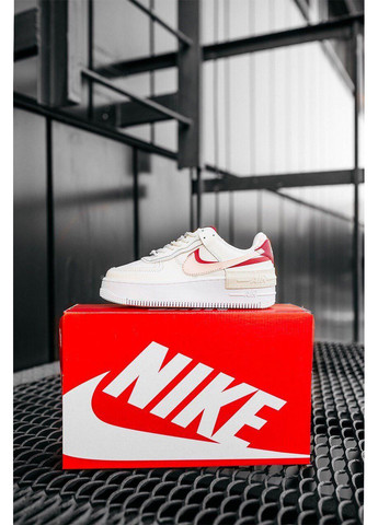 КРОСІВКИ ЖІНОЧІ NIKE AIR FORCE 1 SHADOW PHANTOM НАЙК АІР ФОРС 1 ПРЕМІУМ No Brand білі демісезони (369389305)