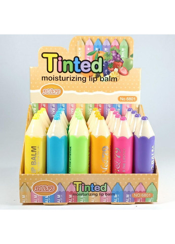 Гигиенический бальзам для губ H&79 Tinted Lip Balm с фруктовыми ароматами 6801, упаковка 24 шт. No Brand (302725732)