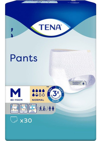 Труси-підгузки для дорослих Pants Normal Medium 30 шт Tena (294092494)