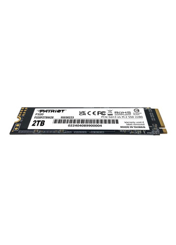 Накопитель SSD M.2 2TB NVMe 2280 Gen3.0 x4 3D TLC (P320P2TBM28) Patriot P320 (372681369)