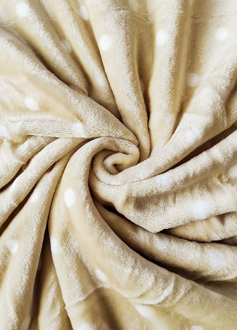 Плед меховой с помпонами Бежевый 150x200 см Love You (292802972)