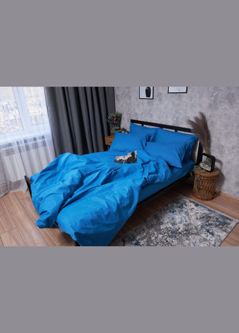 Комплект постільної білизни Бязь Gold Люкс «» сімейний 160х220х2 наволочки 2х50х70 (MS-820001699) Moon&Star Sapphire (285718106)