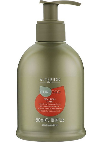 Маска для волос питательная Italy CureEgo Nourish Mask 300ml (1384658-19820403) Alter Ego (368648371)