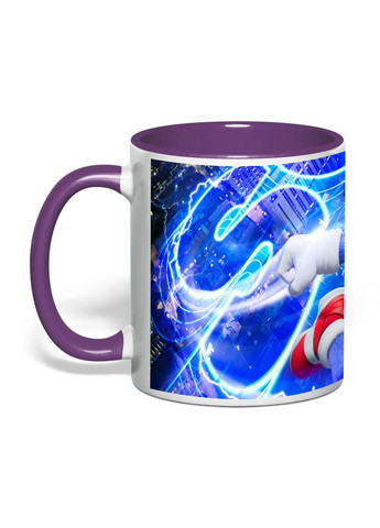 Чашка з друком "Sonic" 330 мл (колір фіолетовий) (35053) No Brand (371774970)