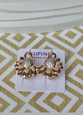 Позолочені сережки ксюпінг xuping позолота медичне золото медична сталь Xuping Jewelry (336190160)