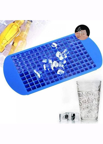 Набір силіконових форм для льоду Кубики 160 комірок 23х12 см 2 шт Червоно-синій (C051361-51362) No Brand (332211324)