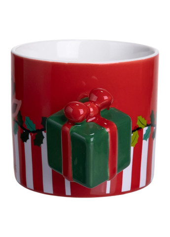 Чашка фарфоровая Merry Christmas 400 мл, красный Yiwu (369960248)