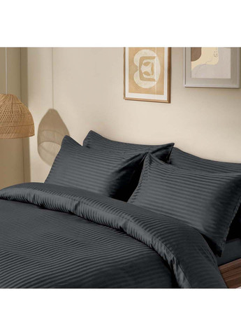 Двуспальная постель сатин с простыней на резинке LAVA CS1 180х220 см Cosas (307477564)