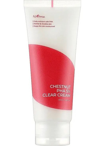 IsnTree Крем эксфолирующий с кислотой PHA 100 мл Chestnut PHA 5% Clear Cream — Крем, Южная Корея (294944971)