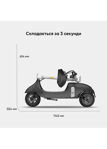 Электросамокат Ceetle PRO EA10C Black 10" (EA10C-B) OKAI (323085570)