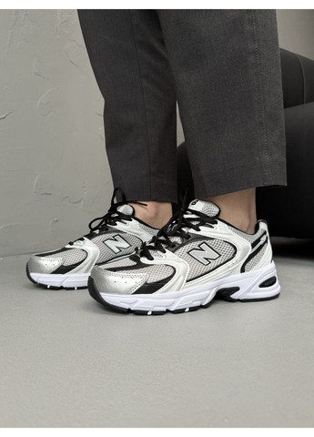 КРОСІВКИ ЖІНОЧІ NEW BALANCE 530 GREY / BLACK НЬЮ БЕЛАНС 530 No Brand сірі демісезони (369387874)