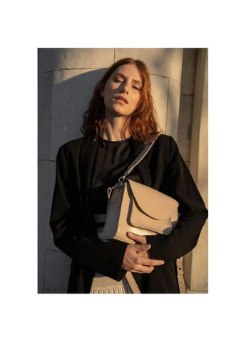 Сумка женская кожаная через плечо Liv бежевый краст The Wings (302007452)