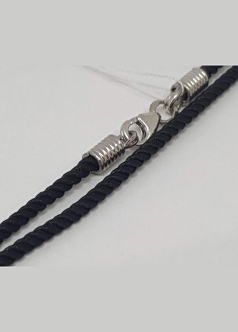 Ювелирный шнурок из текстиля с серебряными вставками. 336/Р 40 Малина (292405510)