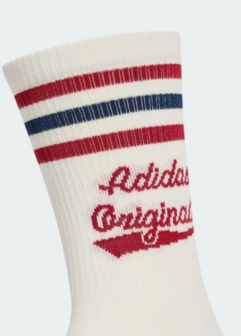 Білі дві пари шкарпеток retro sport crew 2 pairs adidas логотипи (400760890)