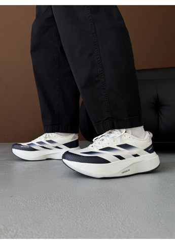 Білі літні кросівки adidas adizero evo sl white/dark blue адідас адізеро No Brand