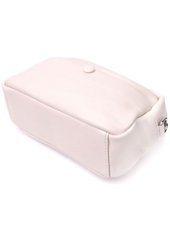 Сумка через плече шкіряна жіноча 22438 Біла Vintage (302008196)