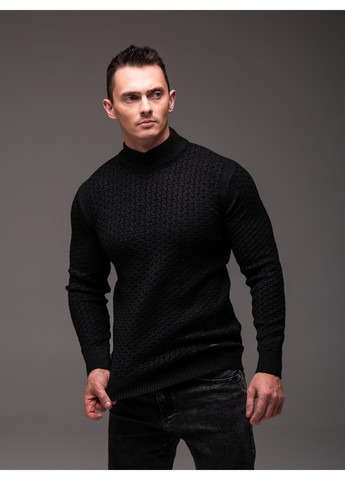 Чорний демісезонний светр чоловічий джемпер No Brand