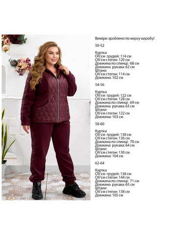 Женский теплый костюм из флиса с курткой и джогерами Україна (362699935)
