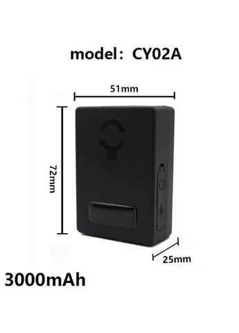 Veclumin CY02A - автомобільний GPS-трекер з магнітом, 3000mAh No Brand (316281167)