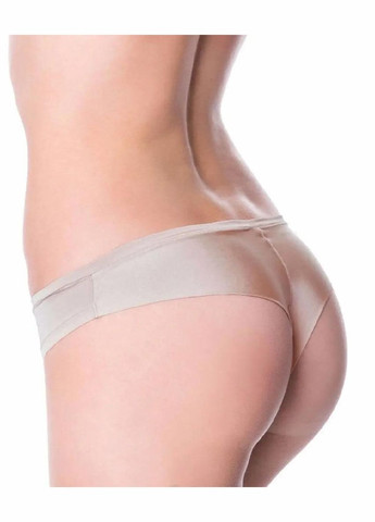 Трусики бразилиана бежевые гладкие женские 1347 SieLei (324833110)