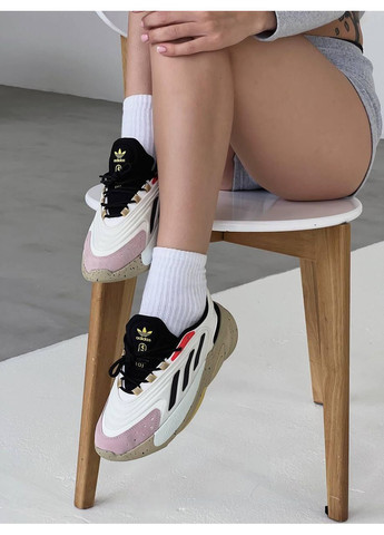 Рожеві Осінні кросівки чоловічі adidas ozelia grey pink адідас озелія No Brand