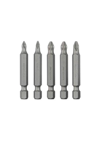 Набор бит отверточных насадок крестообразных PH1 x PH2 x PZ1 x PZ2 x 50 мм Storm (в упаковке 5 шт.) Intertool (386751222)