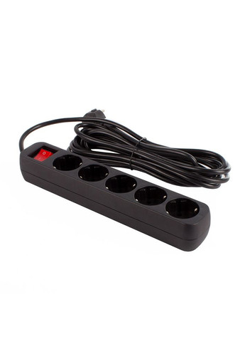 Мережевий фільтр 5 розеток 5 м Black (CW-PSEA55BK) Colorway (339086754)
