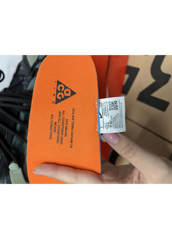 Сірі всесезонні кросівки acg montanian fly gore-tex green Nike