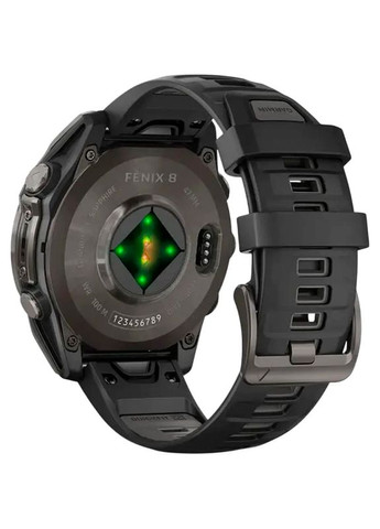 Смарт-годинник Fenix 8 Amoled 47mm Sapphire Carbon Grey DLC Titanium with Black/Pebble Grey Silicone Band (010-02904-21) Garmin (324021812)
