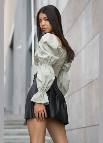 Спідниця в складку з еко-шкіри CHICLY (302948254)