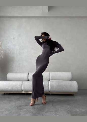 Графітова коктейльна, ділова, повсякденний, кежуал, вечірня жіноча сукня силуетна FINO Mode