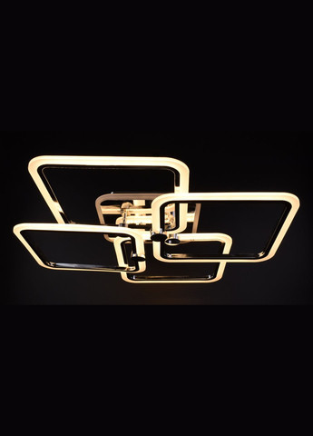 Люстра светодиодная потолочная LED светильник для квартиры на потолок лэд с пультом 25940 Хром 11х64х64 см. Sunnysky (364762874)