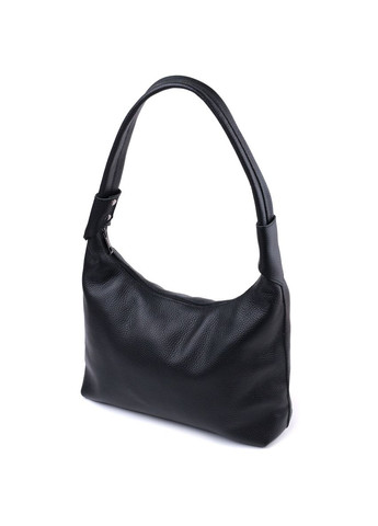 Жіноча сумка на плече з натуральної шкіри флотар 22827 Чорна Shvigel (305768369)