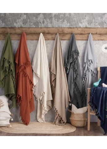 Плед-покривало SARRA Бавовна Бордовий Євро 200х230 см TC303376075 TURComFor (365750913)