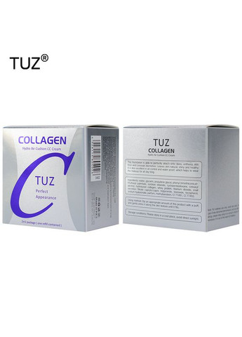 Набір для макіяжу: Кушон Collagen 02 (Натуральний тон) + База під макіяж триколірна Three Color Rainbow Primer Tuz (315424225)