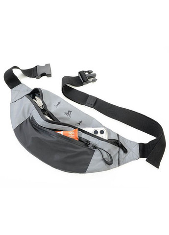 Поясная сумка REFLACTIVE серая (BLB03/GY) Troika (322200586)