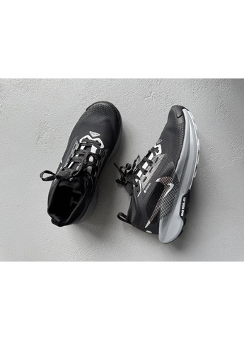 Чорні Осінні кросівки чоловічі та жіночі nike zoom pegasus trail 5 gtx gore-tex black grey | найк зум пегас трейл 5 чорні No Brand