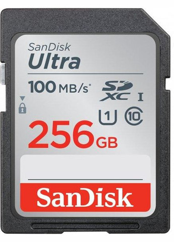 Карта памяти SDHC Ultra 256Gb class 10 (100Mb/s) SDSDUNR256G-GN3IN SanDisk (276714134)