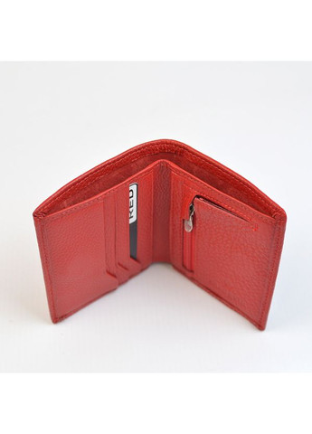 Червоний міні гаманець портмоне жіночий шкіряний на магніті No Brand (348419349)